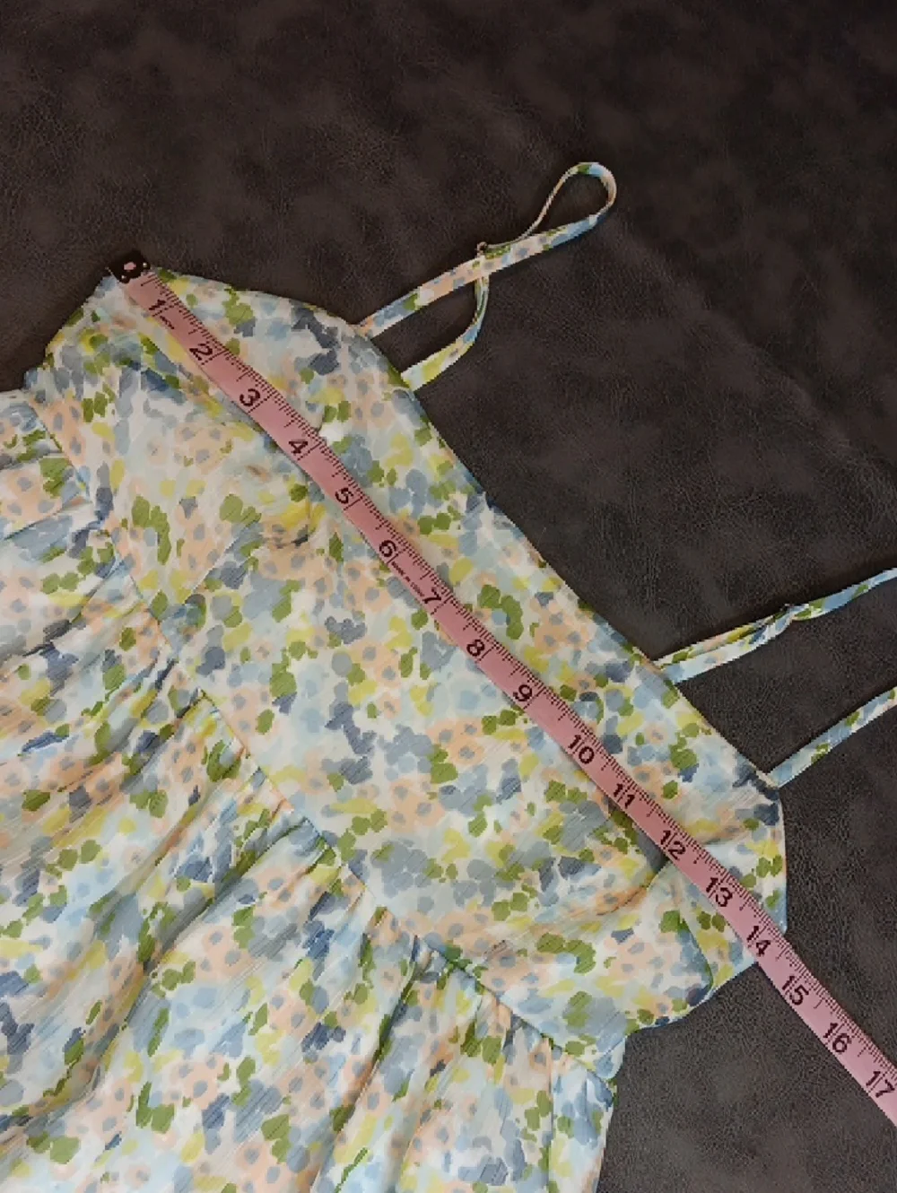 Abercrombie & Fitch Pastel Floral Maxi Dress in Blue, Green, Cream